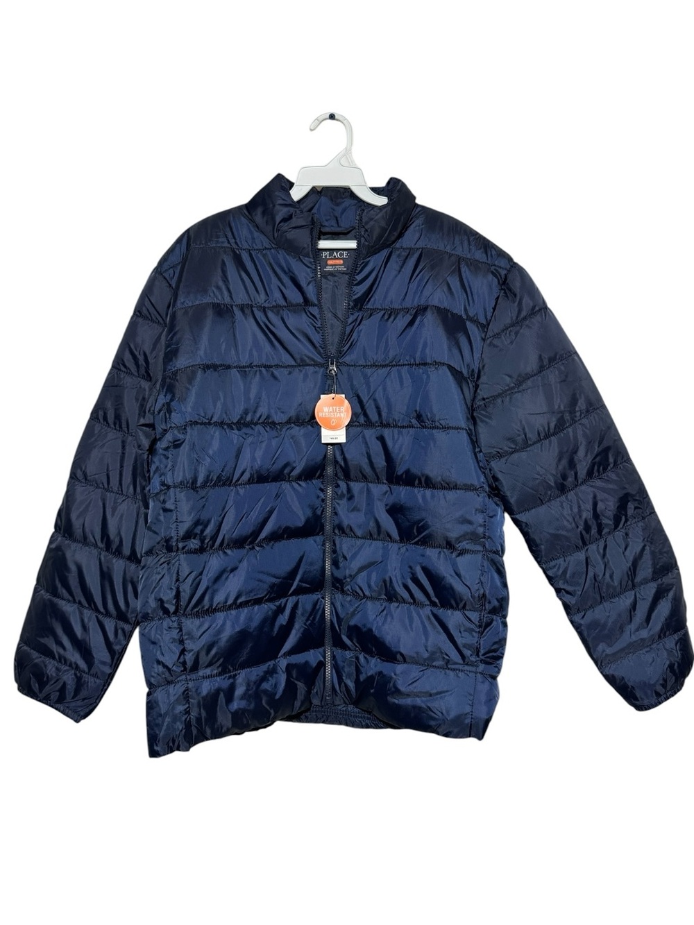Childrenโs Place NWT Puffer Coat Boys Size 18 Winter Quiltedโ Navy Blue Snow